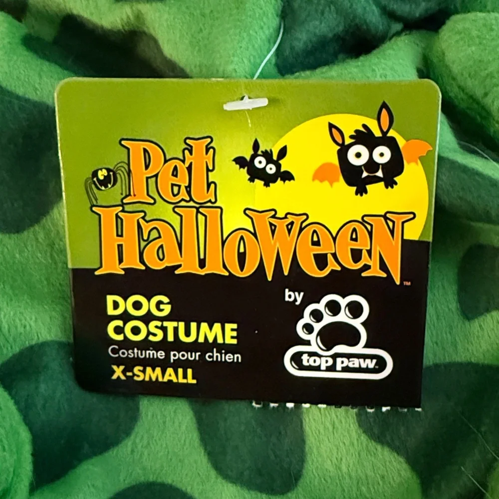 Top Paw Green Frog (XS Dog halloween Costume)